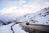 تداوم بارش و هوای سرد در استان سمنان