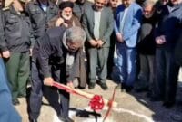 کلنگ‌زنی ساختمان پلیس راه شهمیرزاد – کیاسر