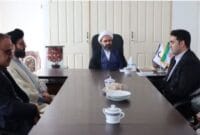 دیدار مدیرکل آموزش و پرورش سمنان و هیئت همراه با امام جمعه شهمیرزاد  