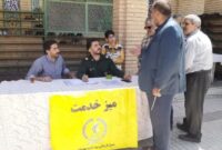 میز خدمت بسیج سازندگی در مهدی‌شهر برگزار شد