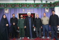 دیدار مسئولان درجزین با امام‌جمعه این شهر به مناسبت پنجم مرداد