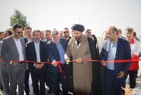 افتتاح واحدهای تولیدی و ادای احترام به شهدا با حضور استاندار