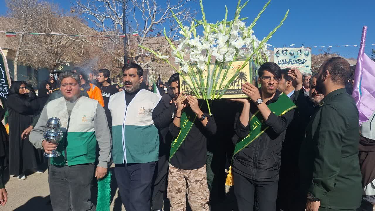 تشییع پیکر مطهر شهید گمنام در شهمیرزاد