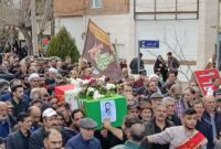 تشییع پیکر مطهر شهید وطن علیرضا دوست‌محمدی در شهمیرزاد