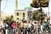 همایش دوچرخه‌سواری نوجوانان درجزین به مناسبت سالروز اقامه نخستین نماز جمعه برگزار شد