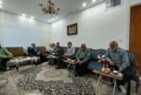 دیدار اعضای ستاد بزرگداشت شهدای شهمیرزاد با خانواده شهیدان ایران‌بخش و دوست‌محمدی